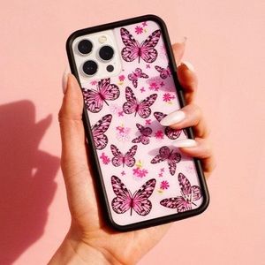 Wildflower iPhone 13 Pro Max Pink Butterfly Case